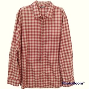 The North Face Men's Checkered Causal Button Down Shirt Size XXL